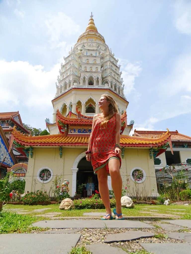 Kek Lok Si Temple Penang white pagoda