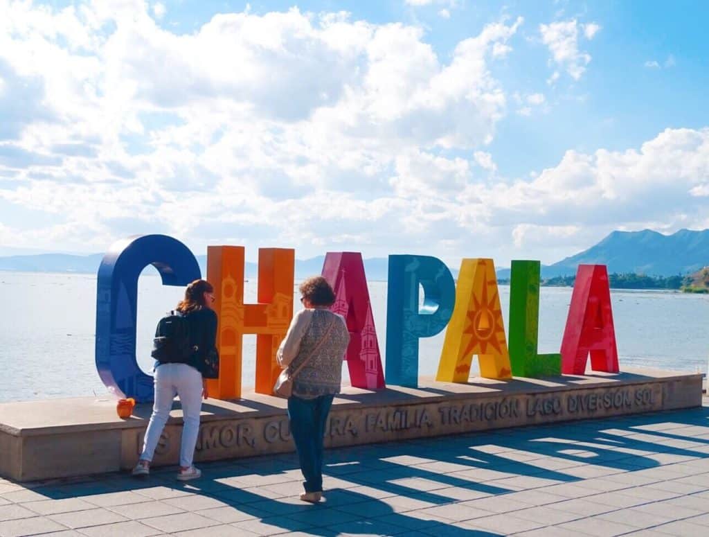 Colourful Chapala sign at Lake Chapala Guadalajara itinerary