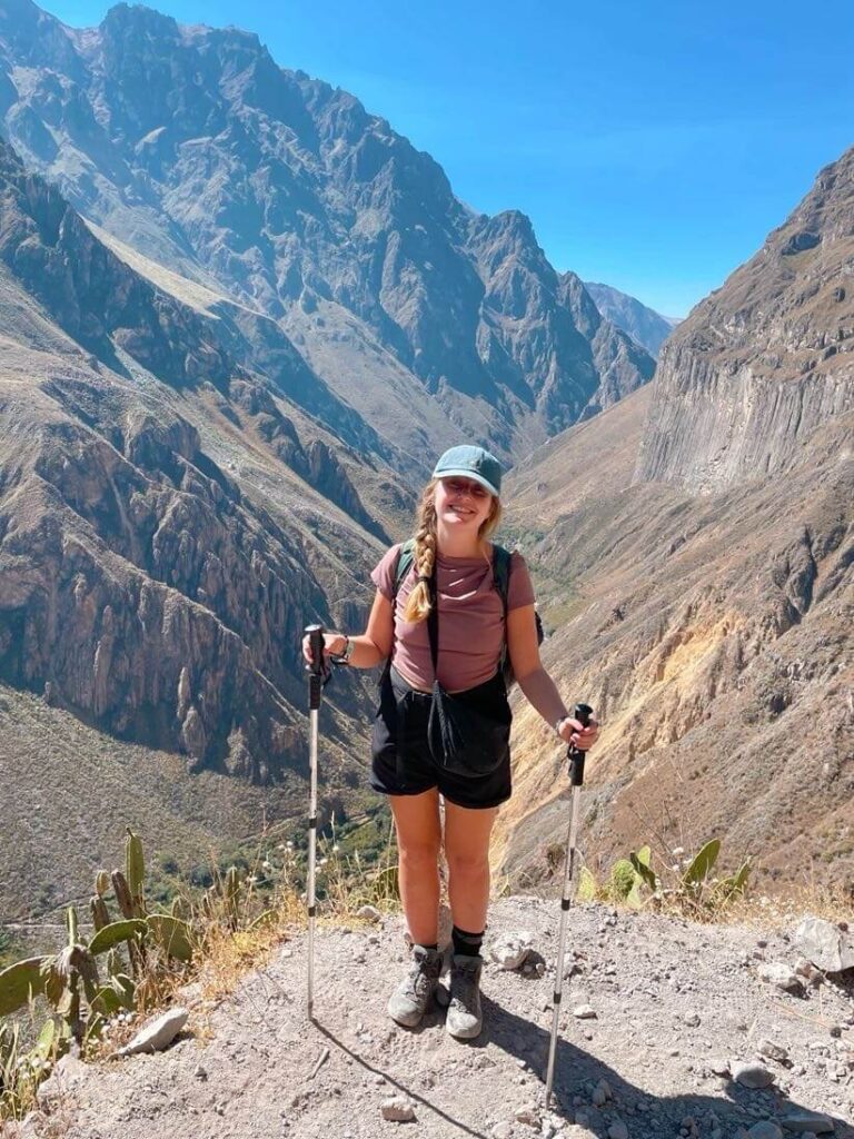 On the colca canyon hike