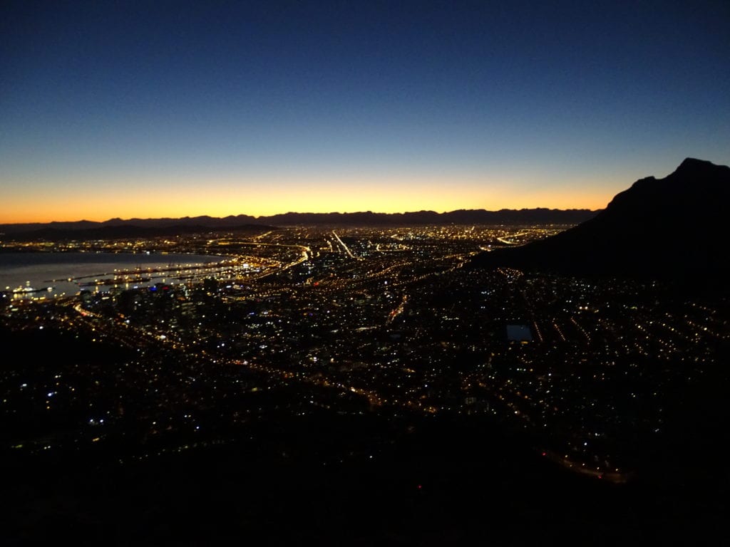 Sunrise Lion's Head Cape Town