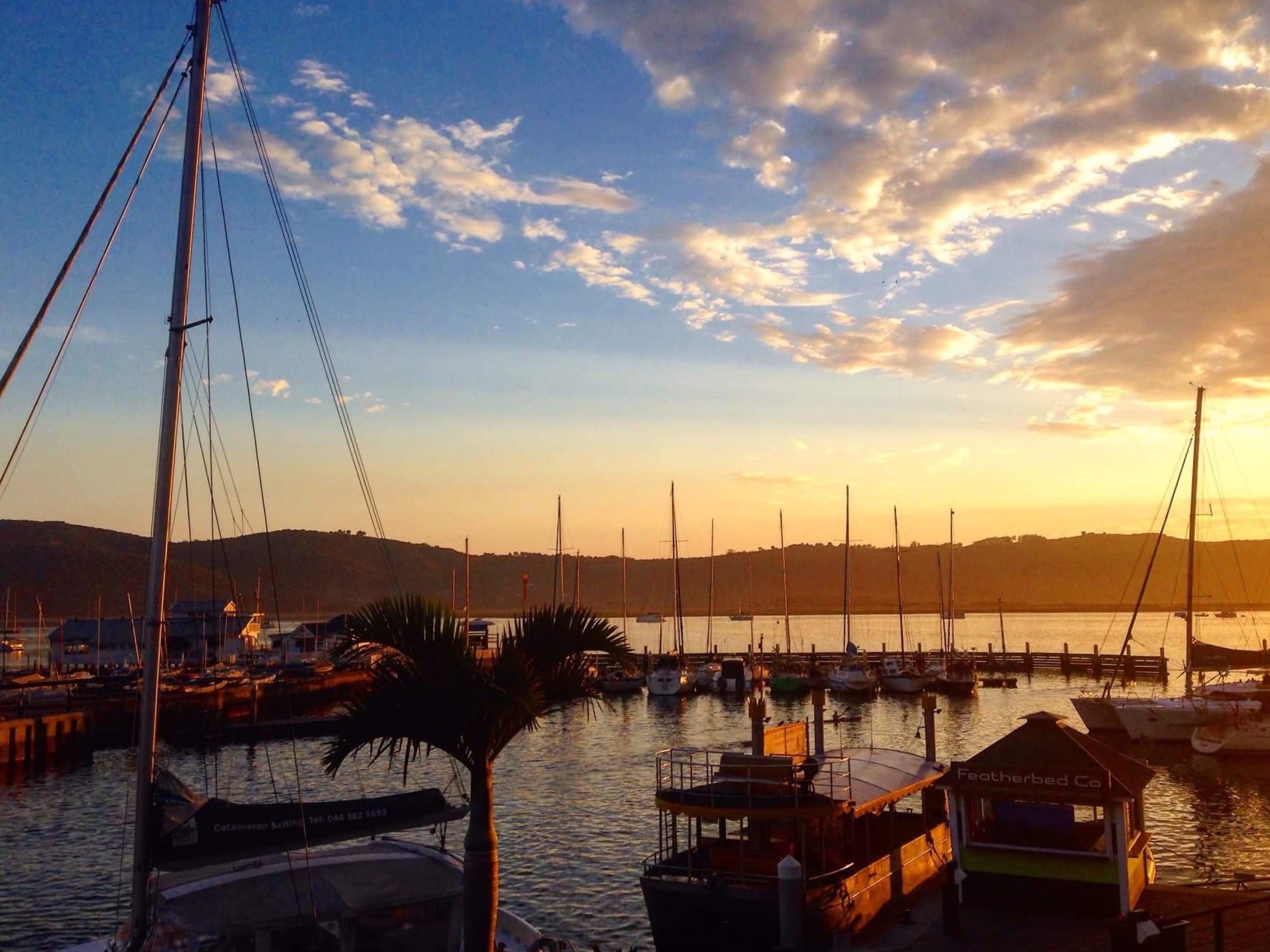 Sunset Knysna harbour Garden Route