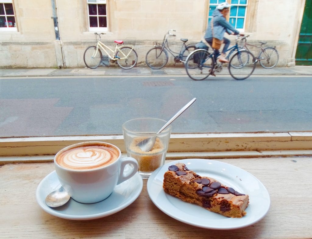 Coffee at Missing Bean cafe Turl Street Oxford 