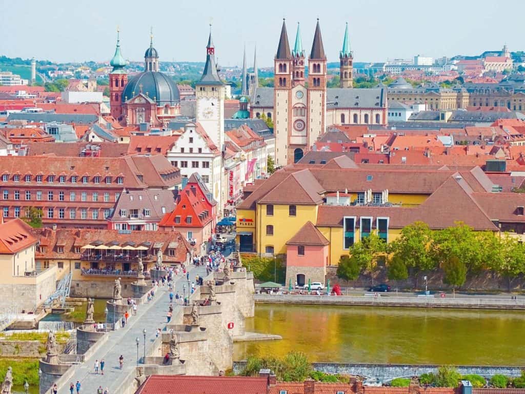 Panoramic view of Wurzburg 