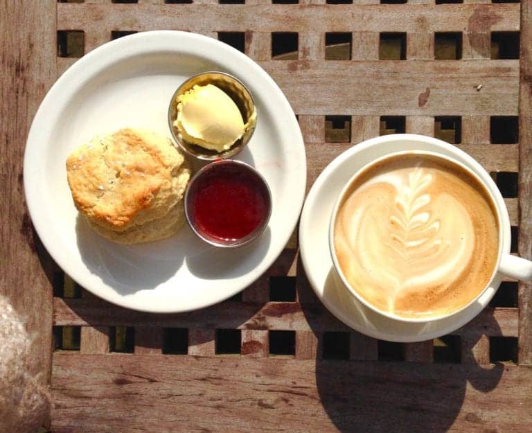 Scone at coffee shop Oxford