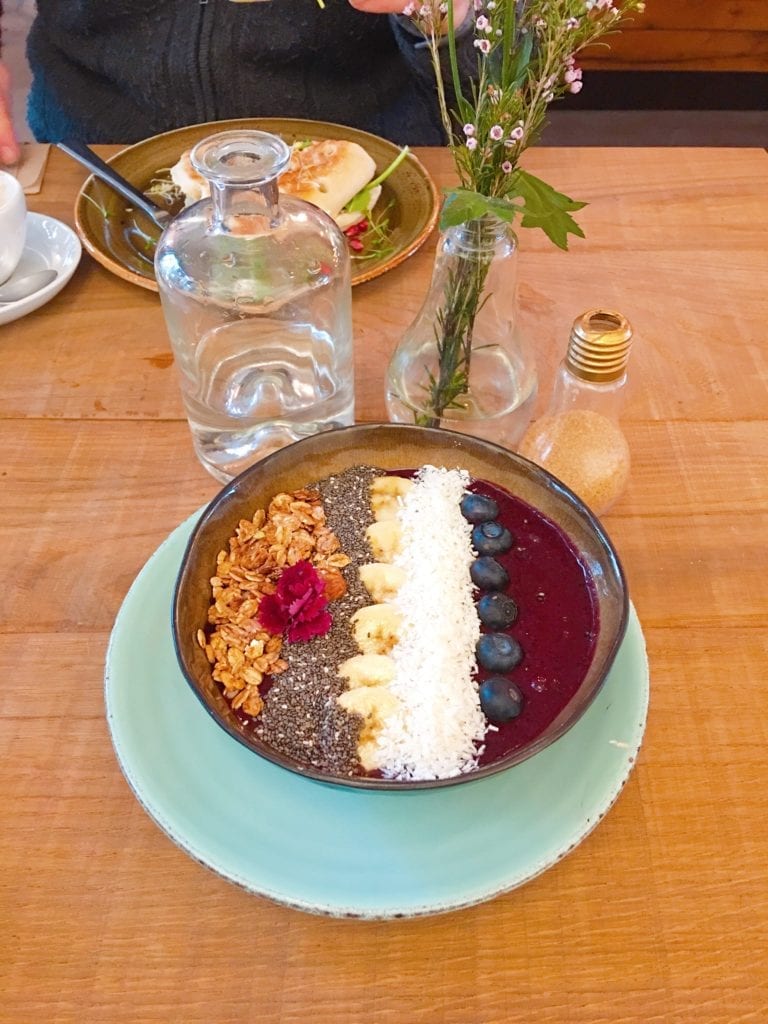 Acai bowl at Nord Coast Coffee Roastery 