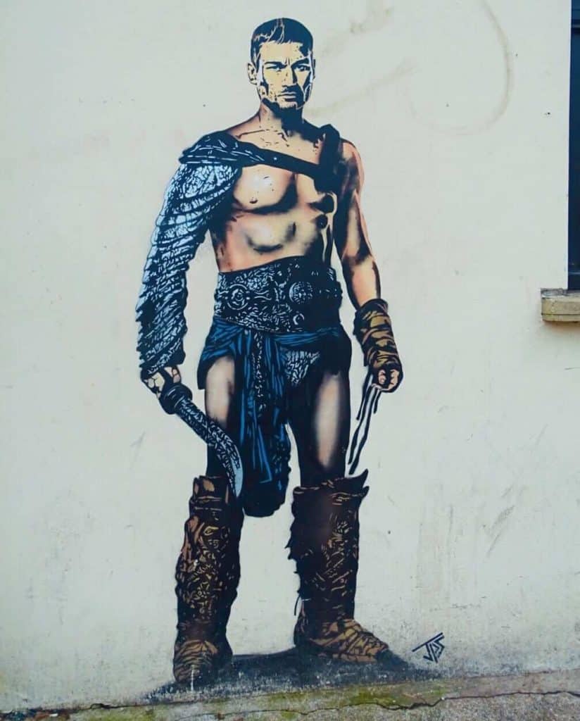 Street art Spartacus 
