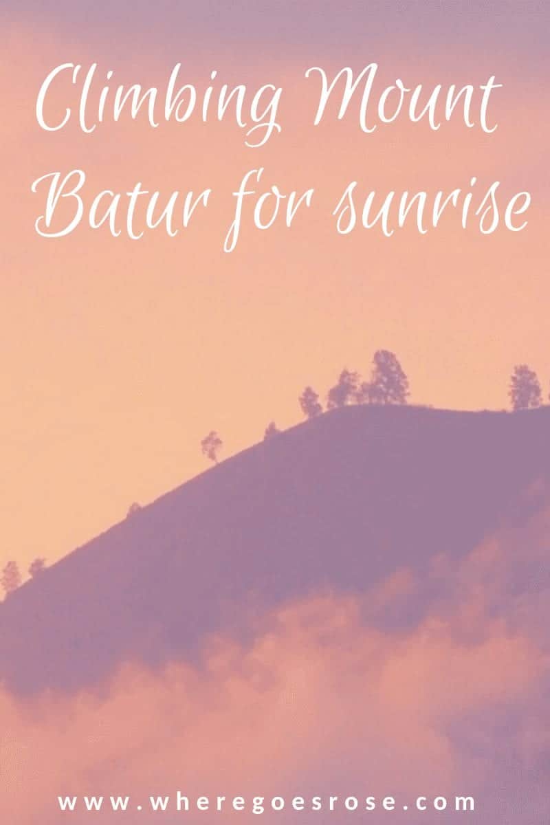 hiking Mount Batur sunrise