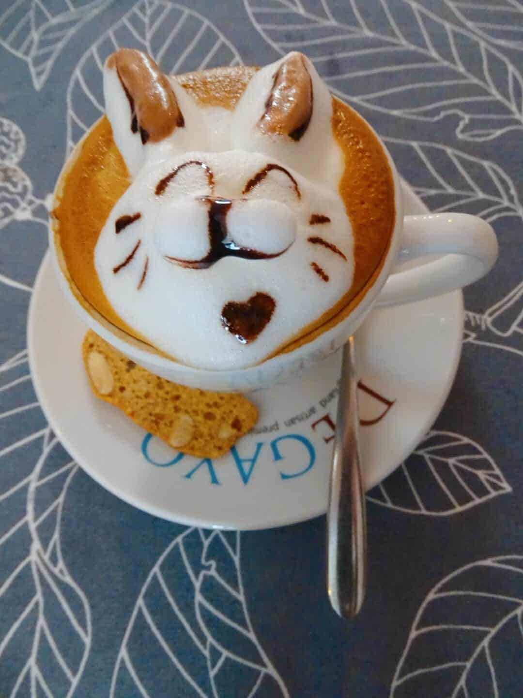 3D rabbit coffee at Coffee on the Table Georgetown Penang