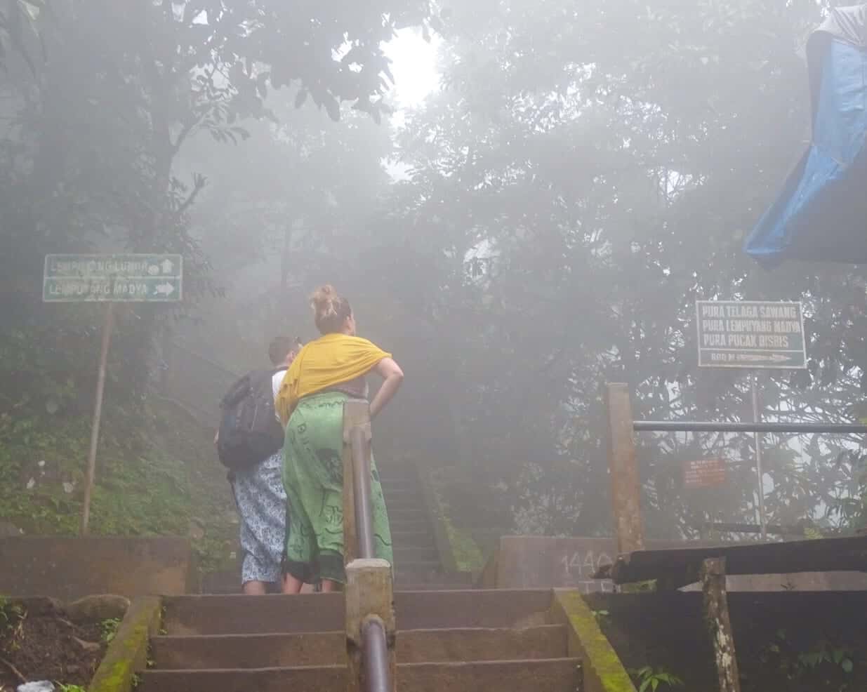 Misty hike bali