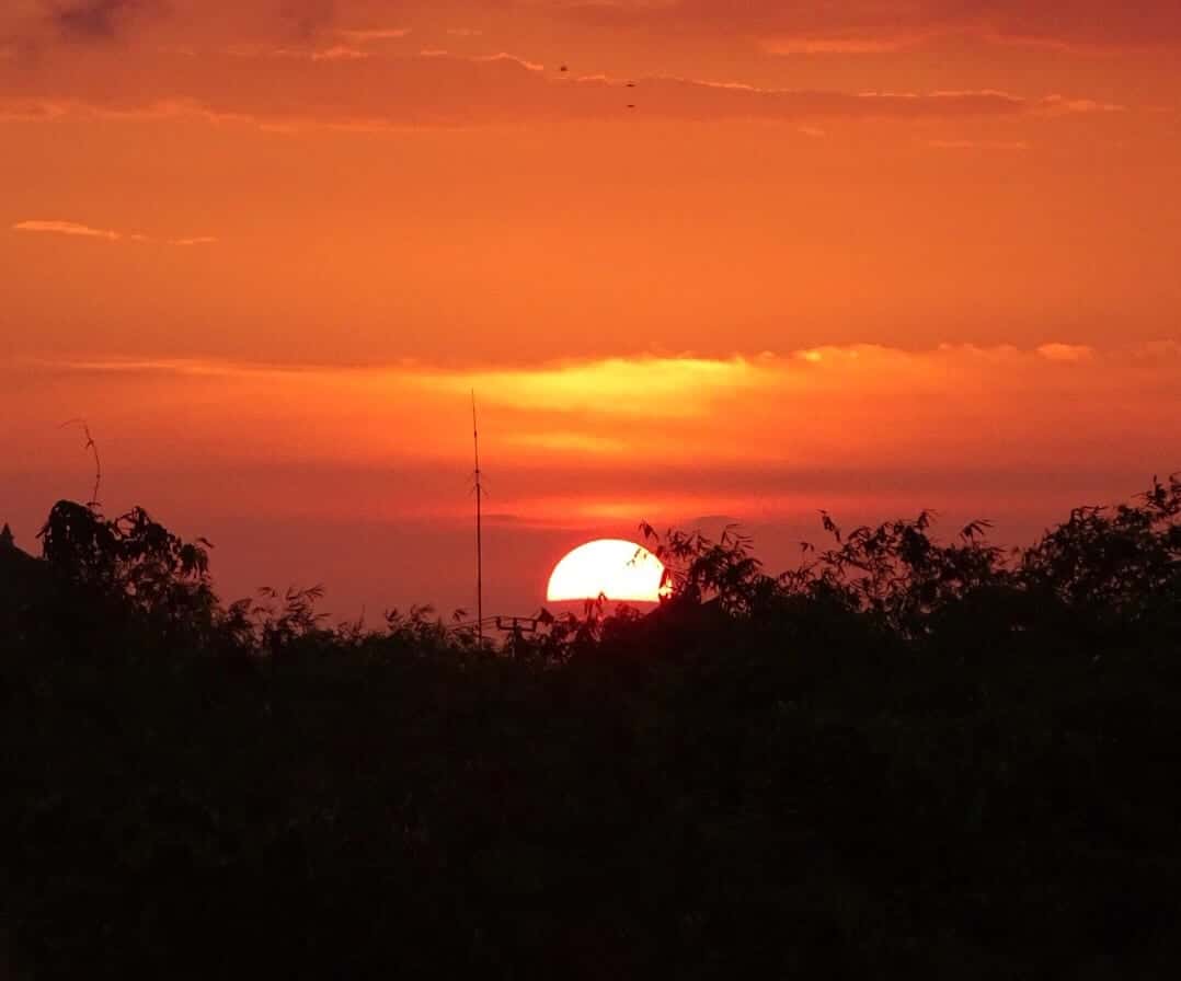 Sunset during 2 days in Canggu bali 