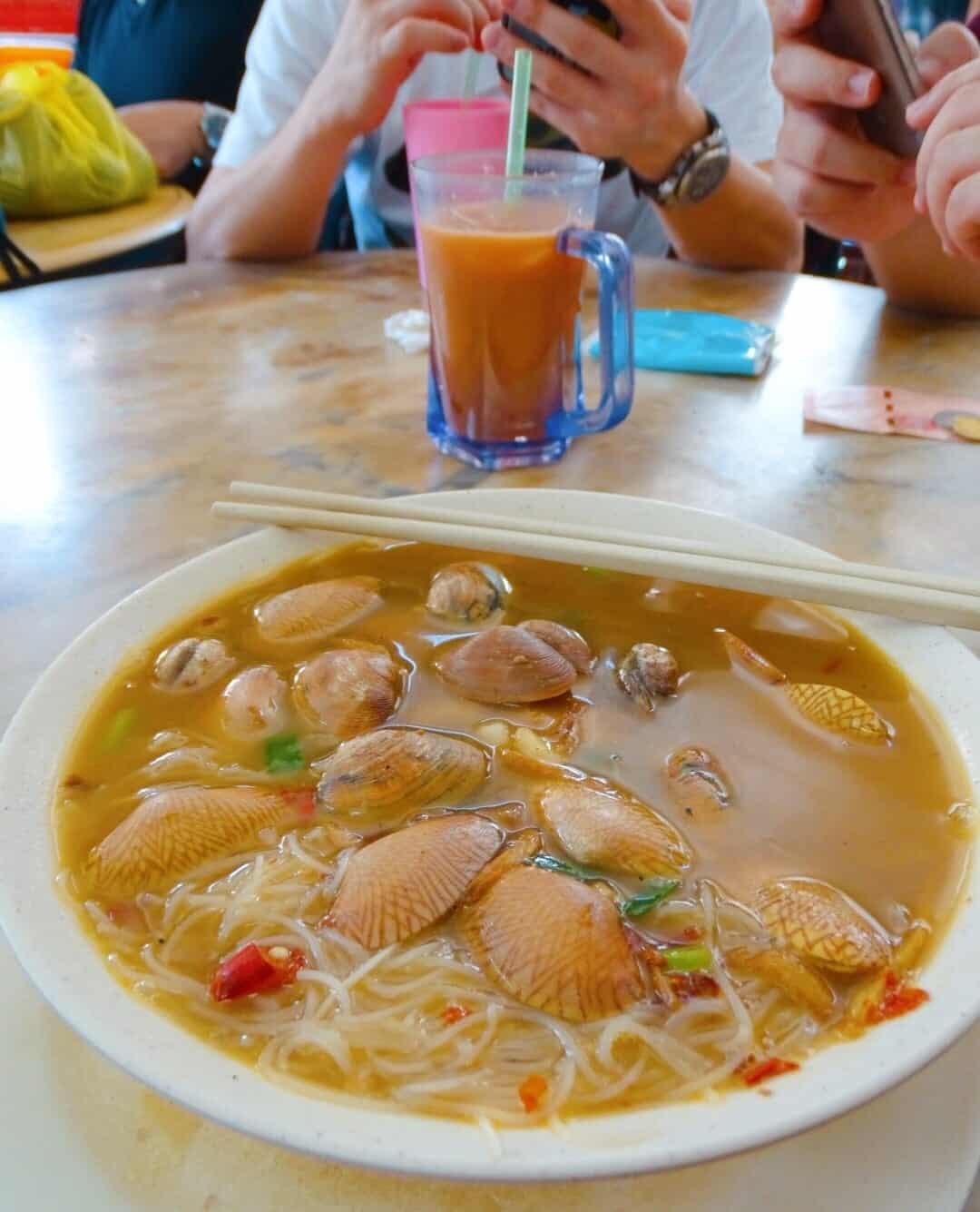 Clam noodles Chinatown Kuala Lumpur food guide