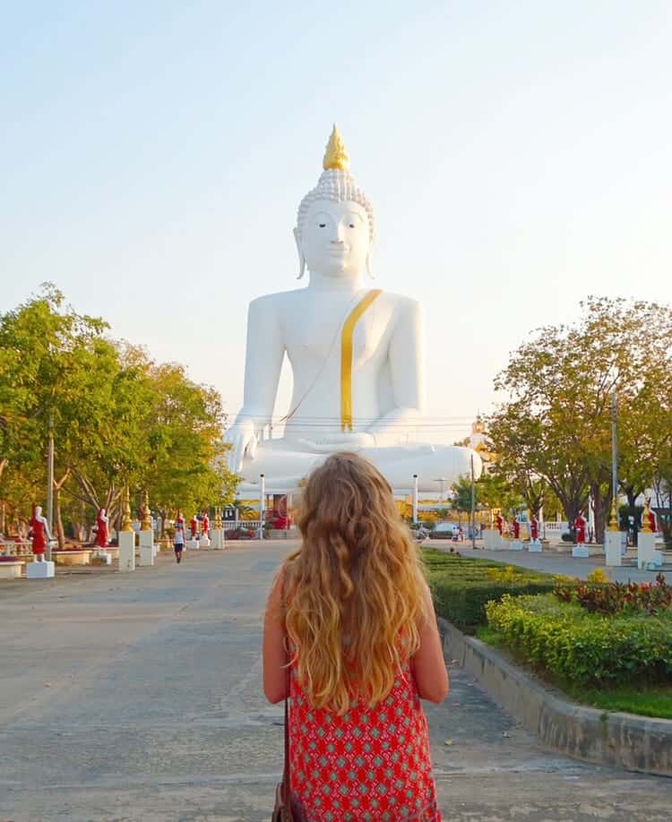 Wat Phai Rong Wau Giant Buddha near Bangkok