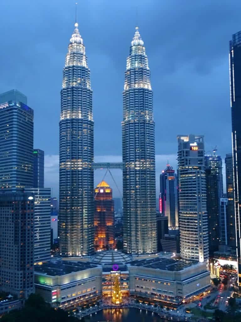 Petronas Towers from SkyBar Kuala Lumpur 
