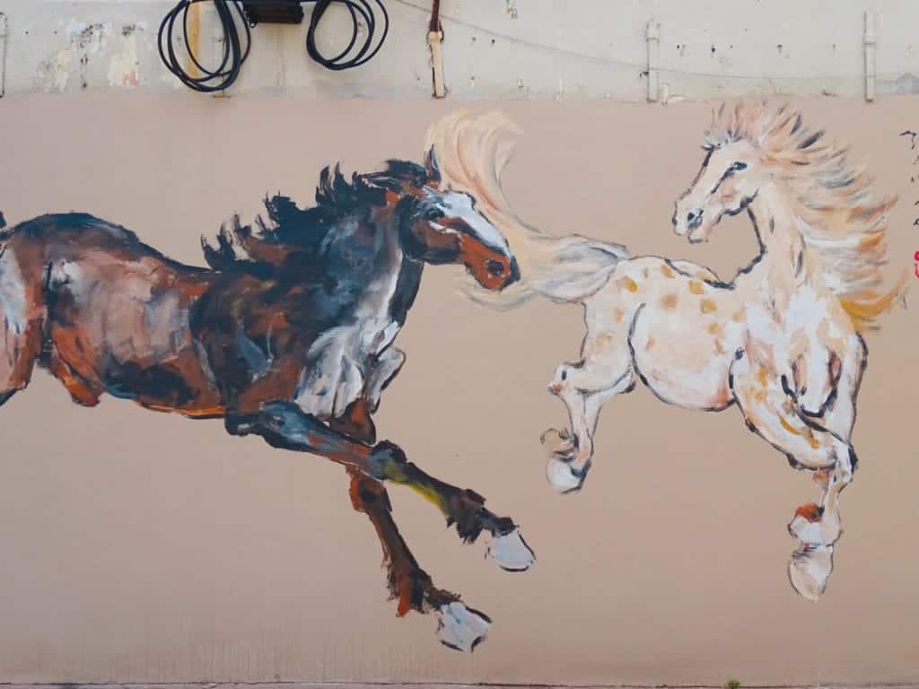 horse street art Melaka