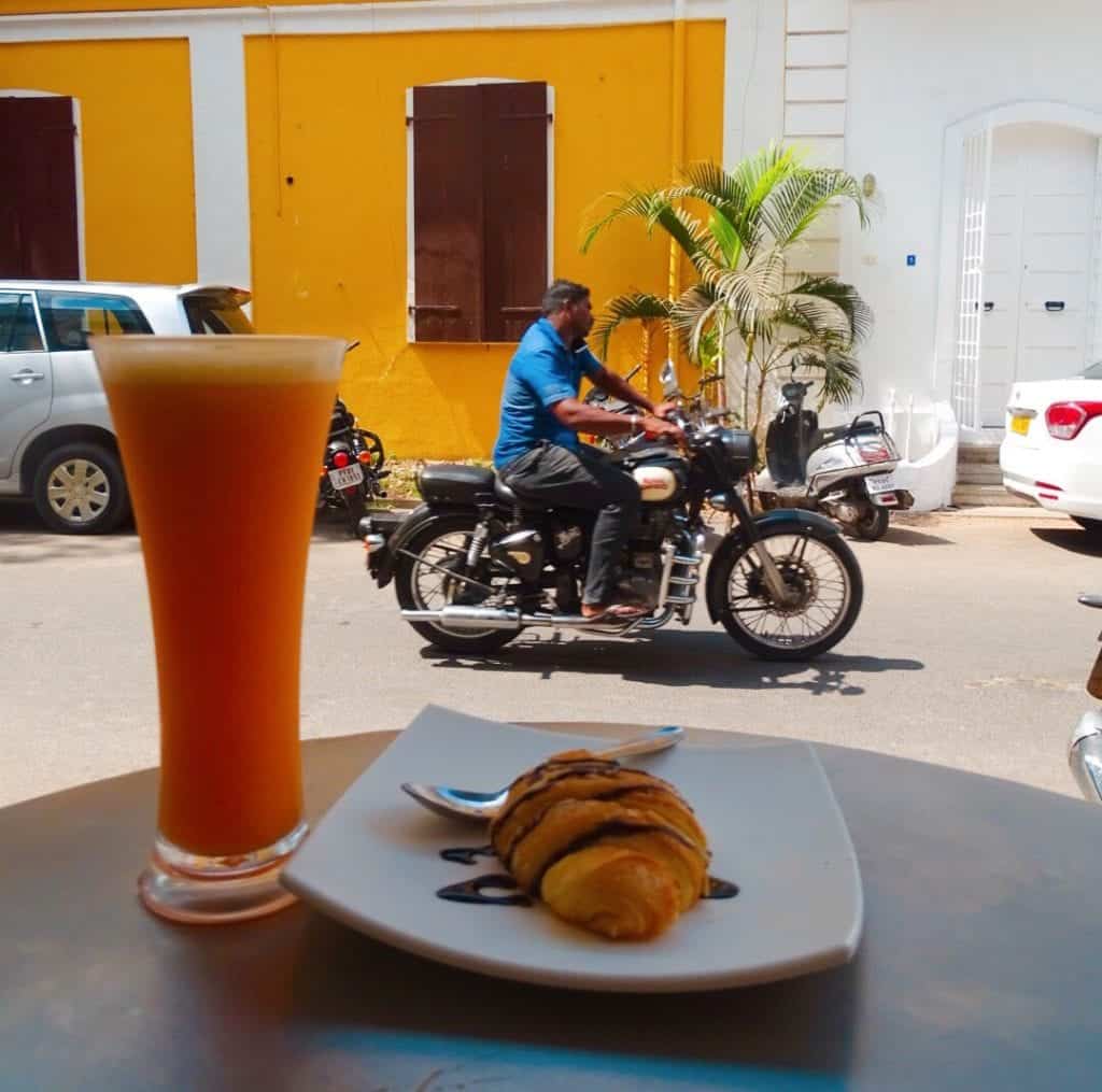 Juice and croissant Pondicherry guide