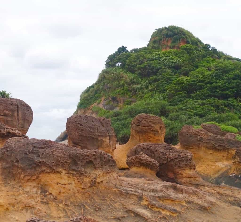Rock formations Yehliu Geopark Taipei