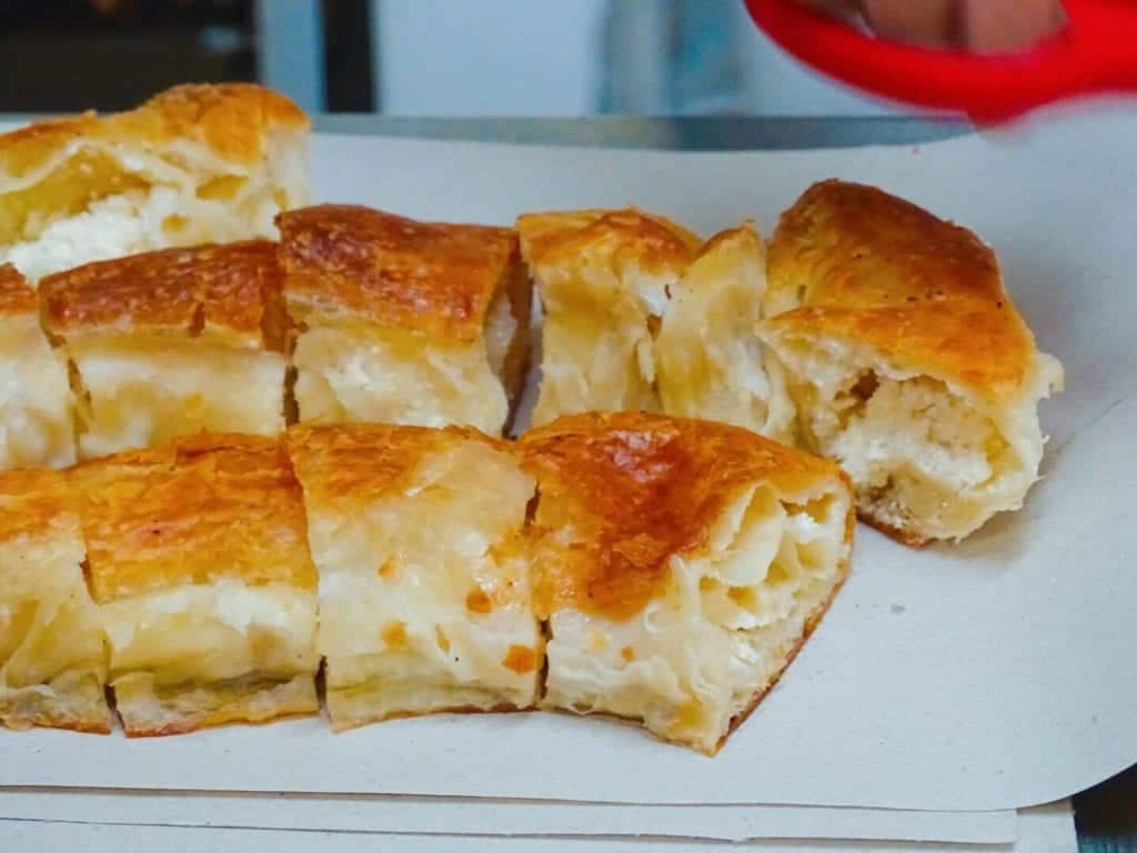 Banitsa pastry served in Sofia Bulgaria 