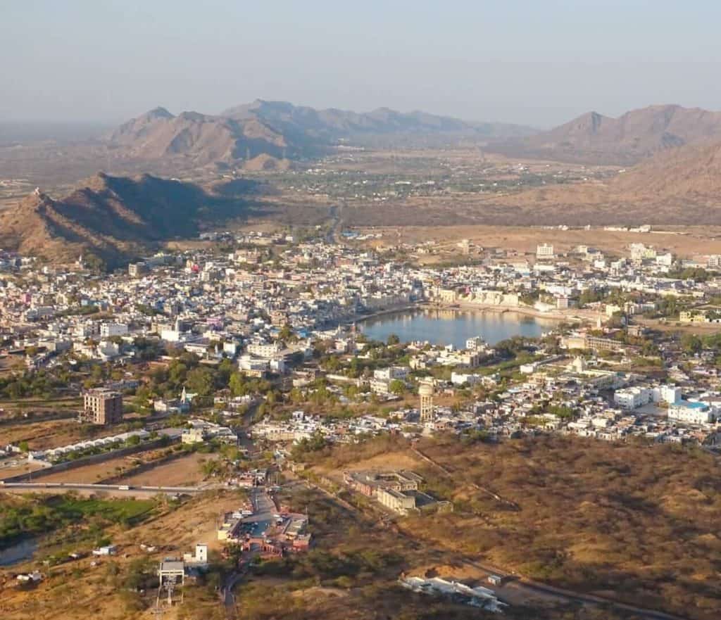 Panoramic view of Pushkar 