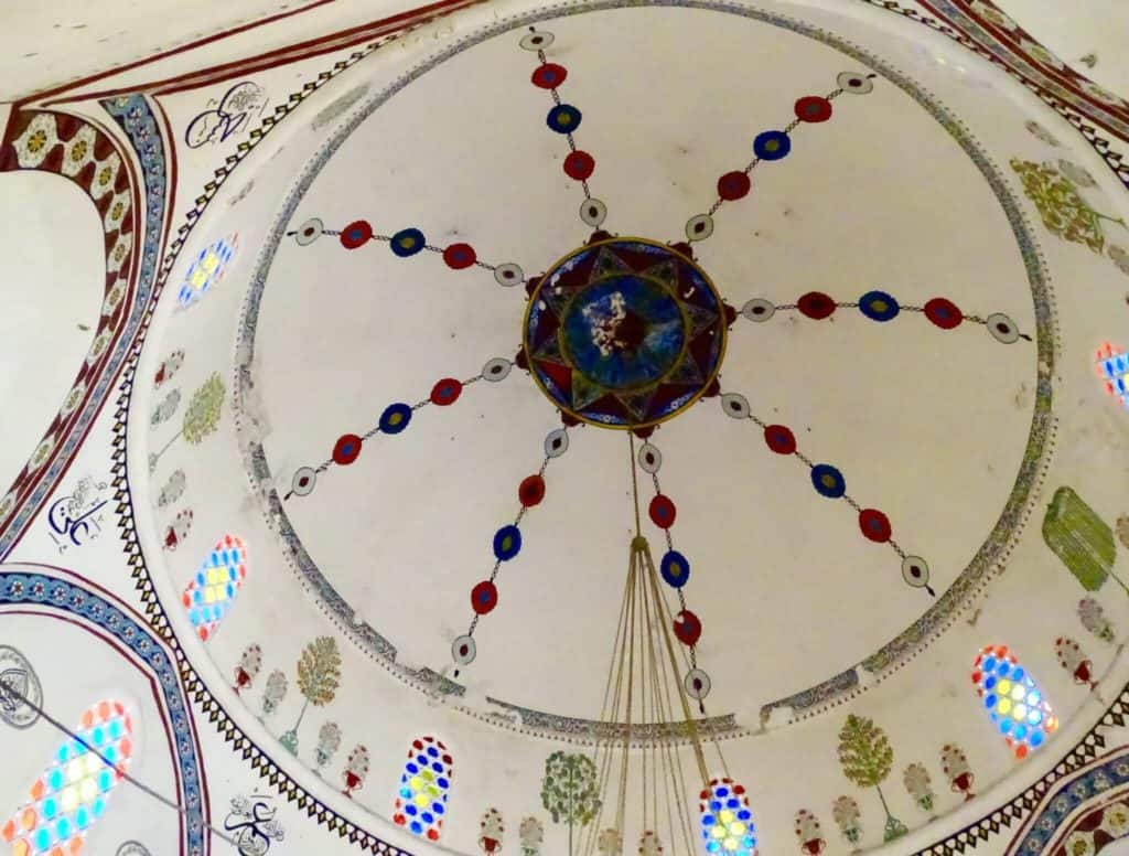 Decorated domed ceiling