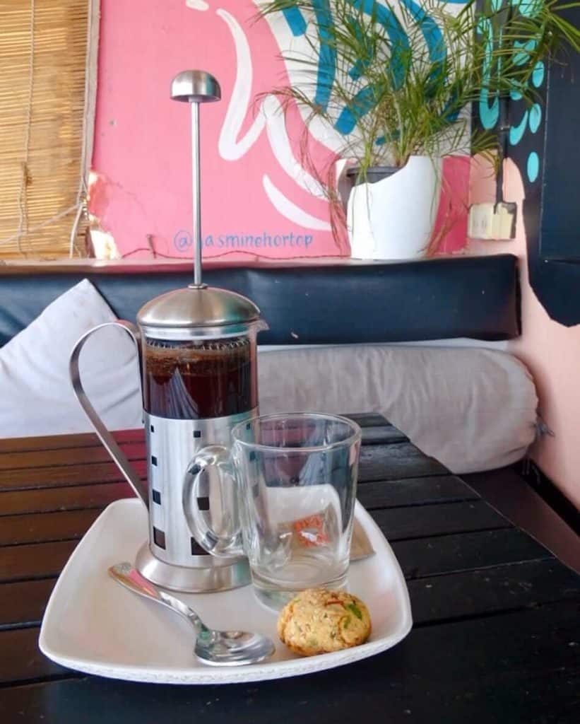 French coffee press and cookie is Pushkar worth visiting