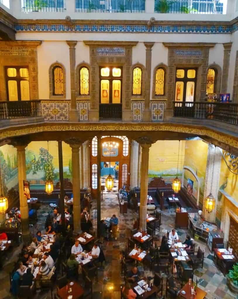 Inside Casa de los Azulejos Mexico City
