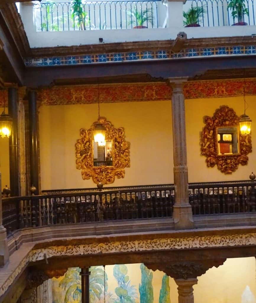 Wonky beams inside  Casa de los Azulejos