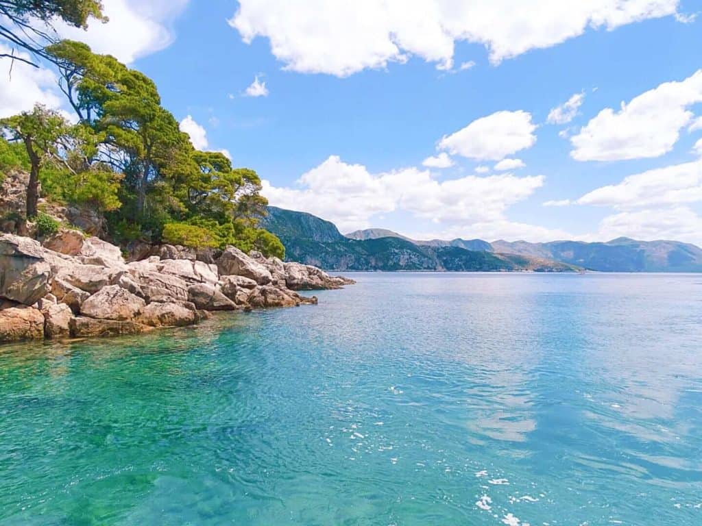 Views over Lokrum Island 