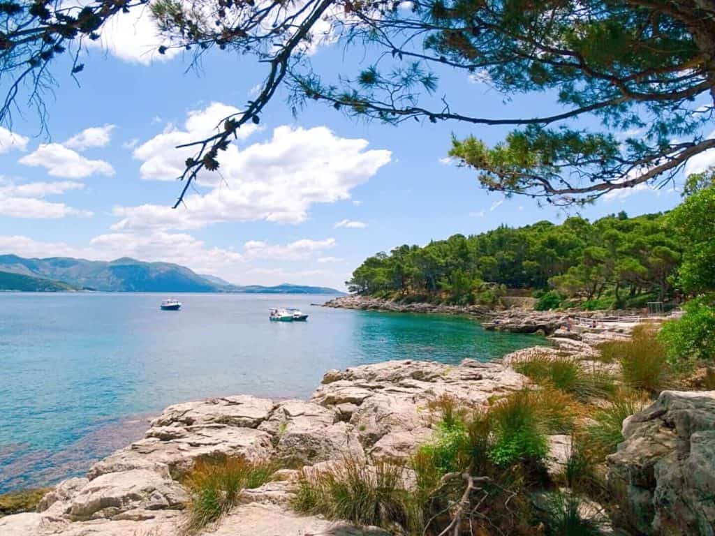 boats in Lokrum harbour