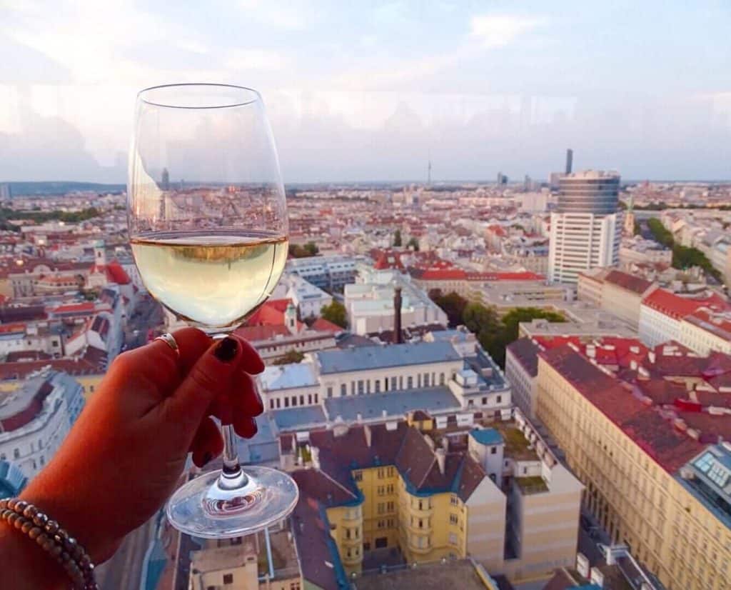 Glass of wine 3 days in Vienna 
