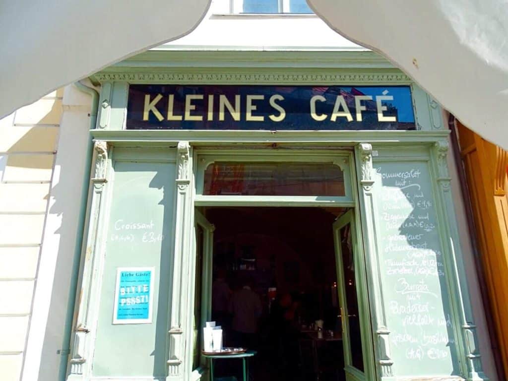 Front of Kleines Cafe Vienna