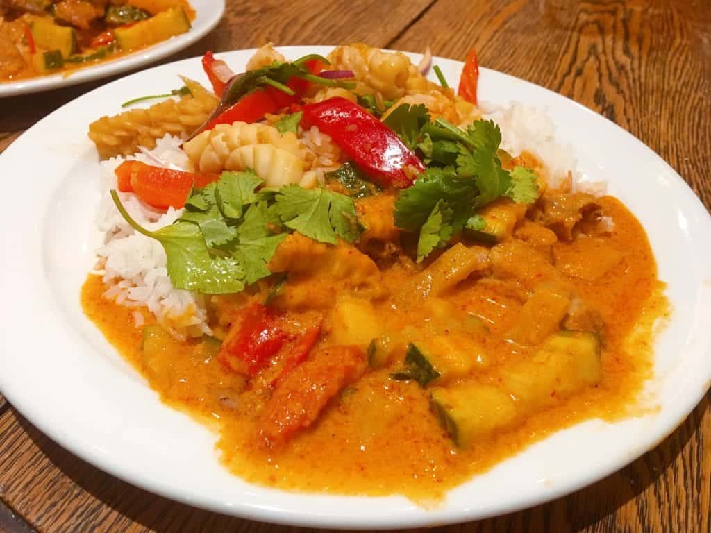 Plate of curry at Sasi's Thai Oxford
