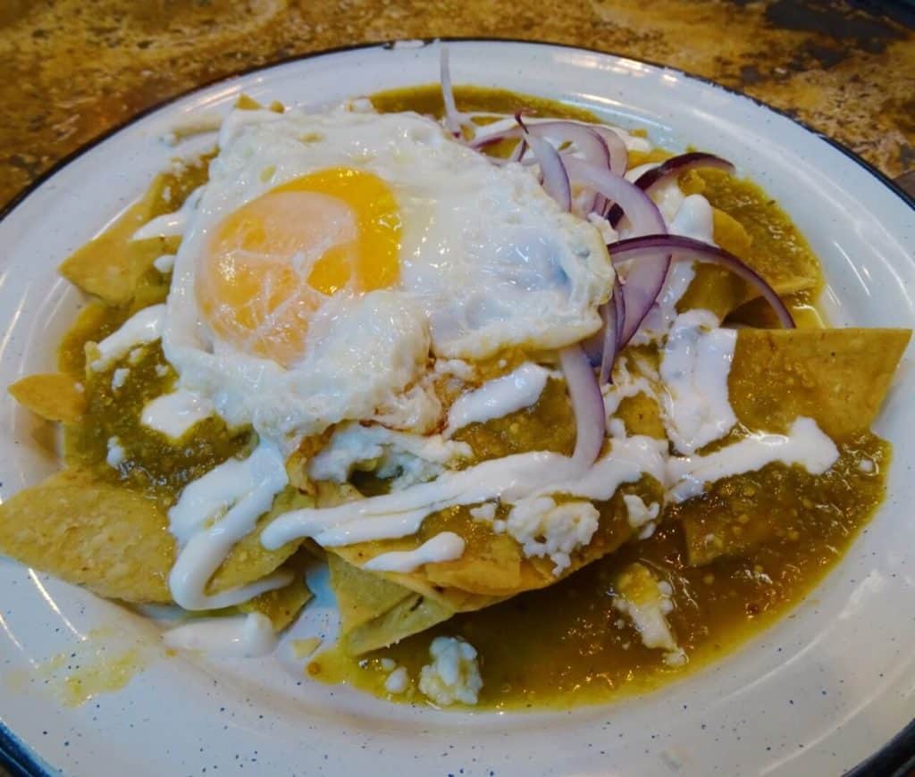Chilaquiles Mexican dish