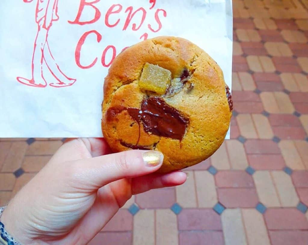 Chocolate and ginger cookie from Ben's Cookies Oxford Covered Market