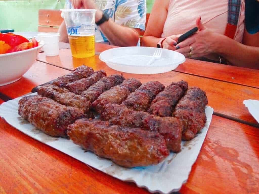 Mici sausages Romanian food