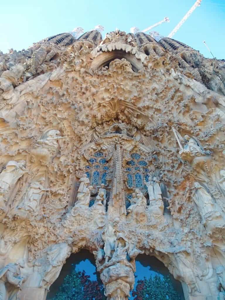 Exterior of the Sagrada Familia 