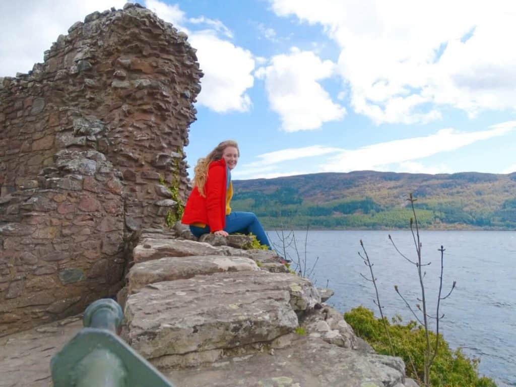 Looking out over Urquhart Castle Inverness