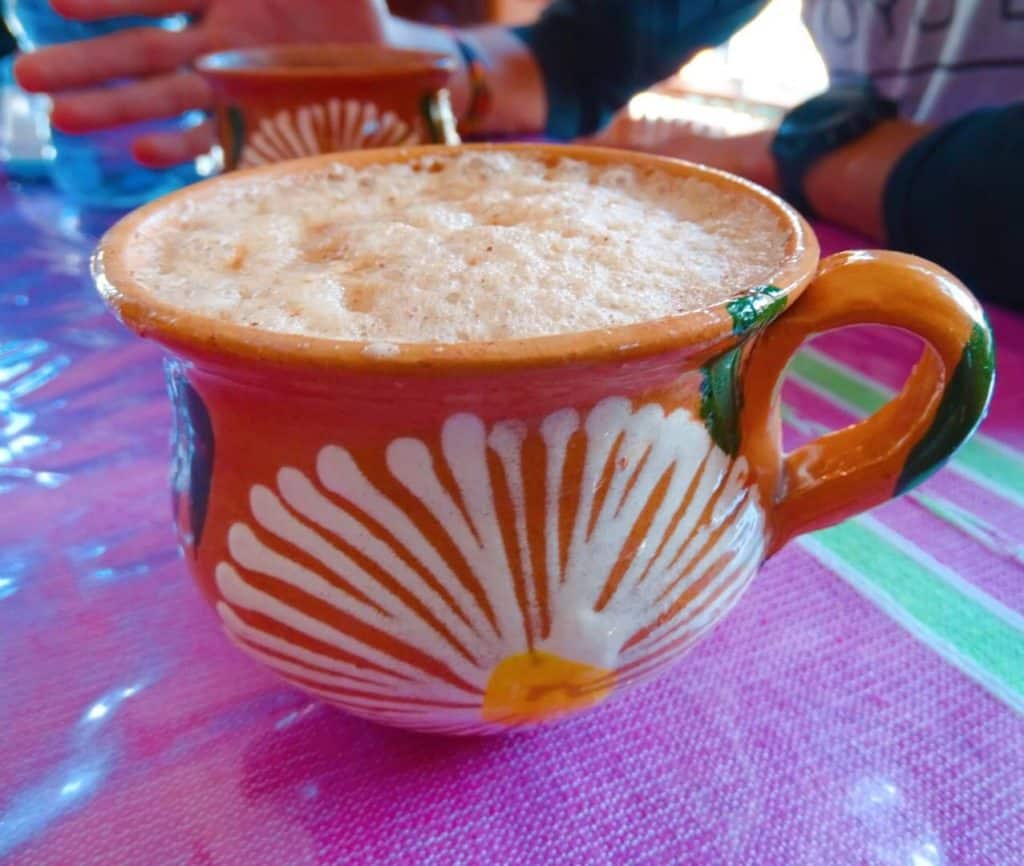 Oaxaca hot chocolate Mexican drink