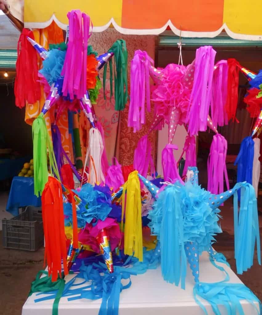 Pinatas at San Gregorio Market Xochimilco