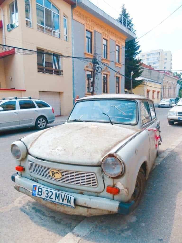 Old fashioned cars Bucharest 