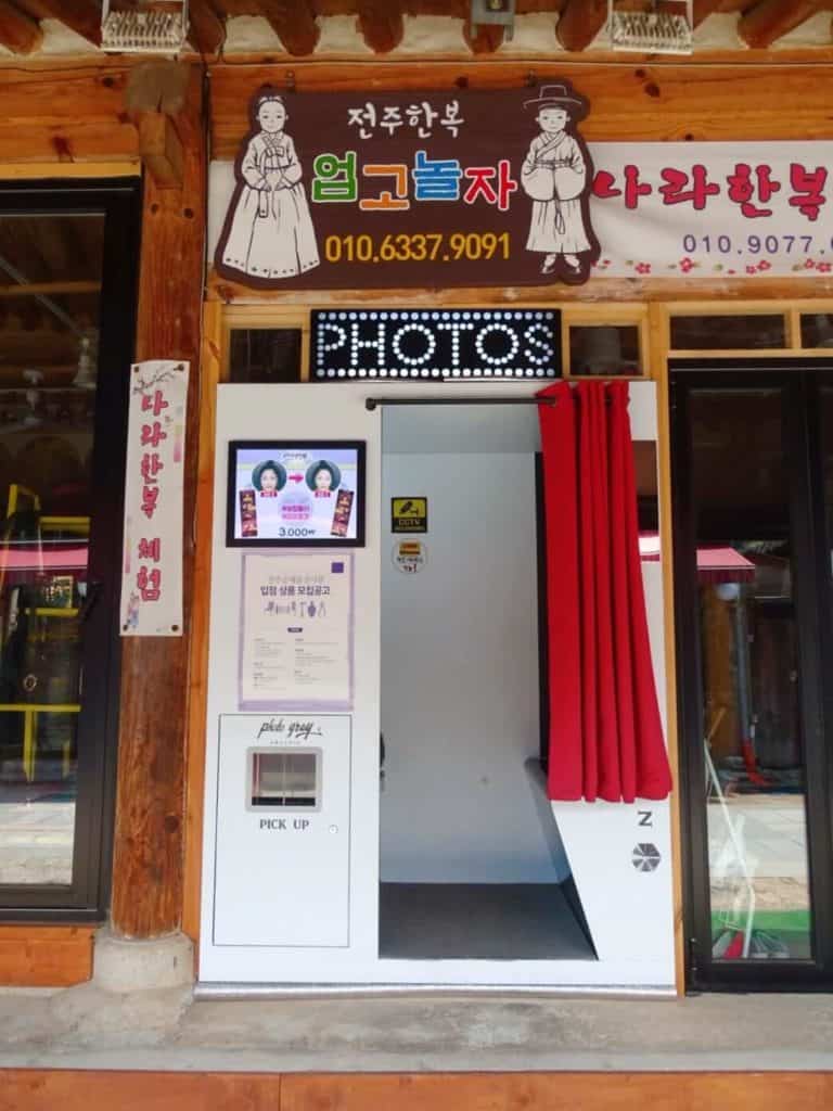 Photo Booth in Jeonju attractions South Korea