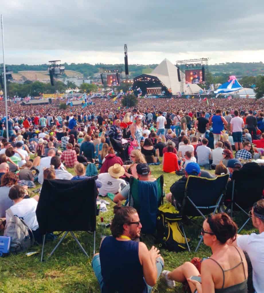 Crowd at Glastonbury Festival