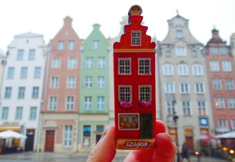 Colourful houses Gdansk Poland 