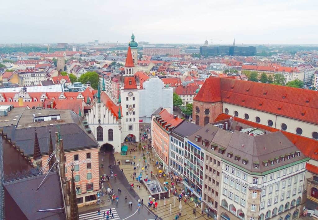 View from New Town Hall Munich 