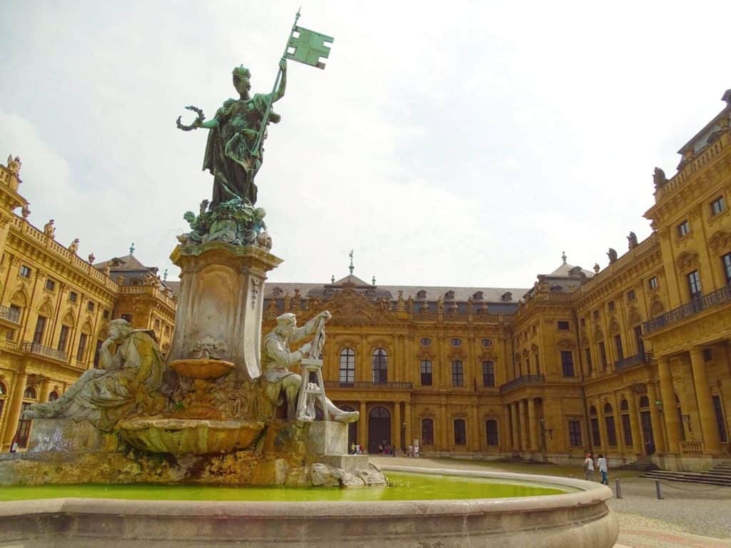Fountain at Wurzburg Residence