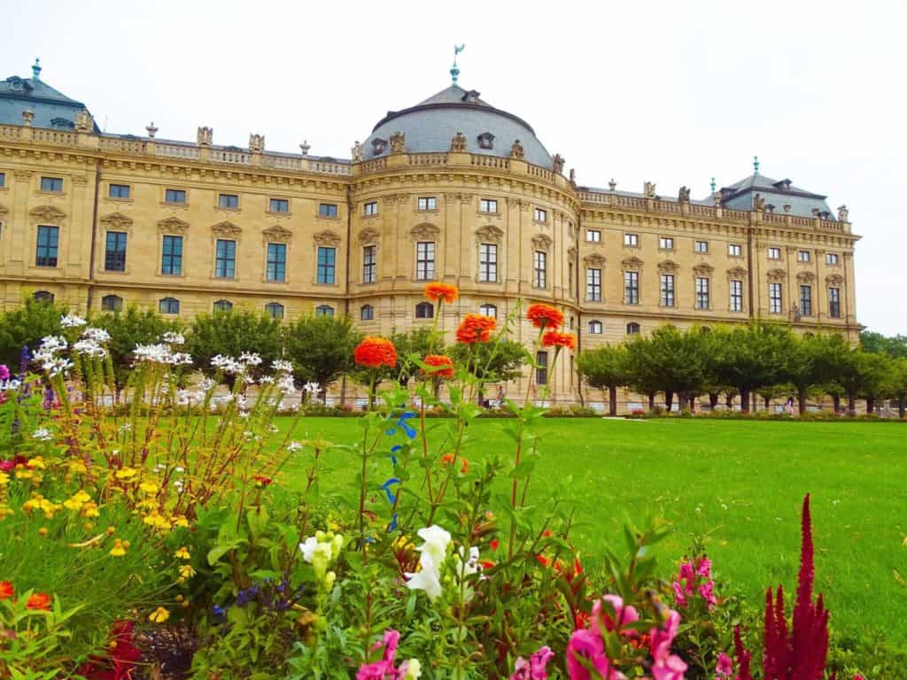 Wurzburg Residence flower garden 