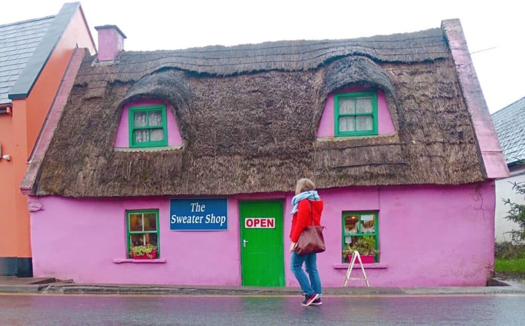 Pink house Doolin Ireland
