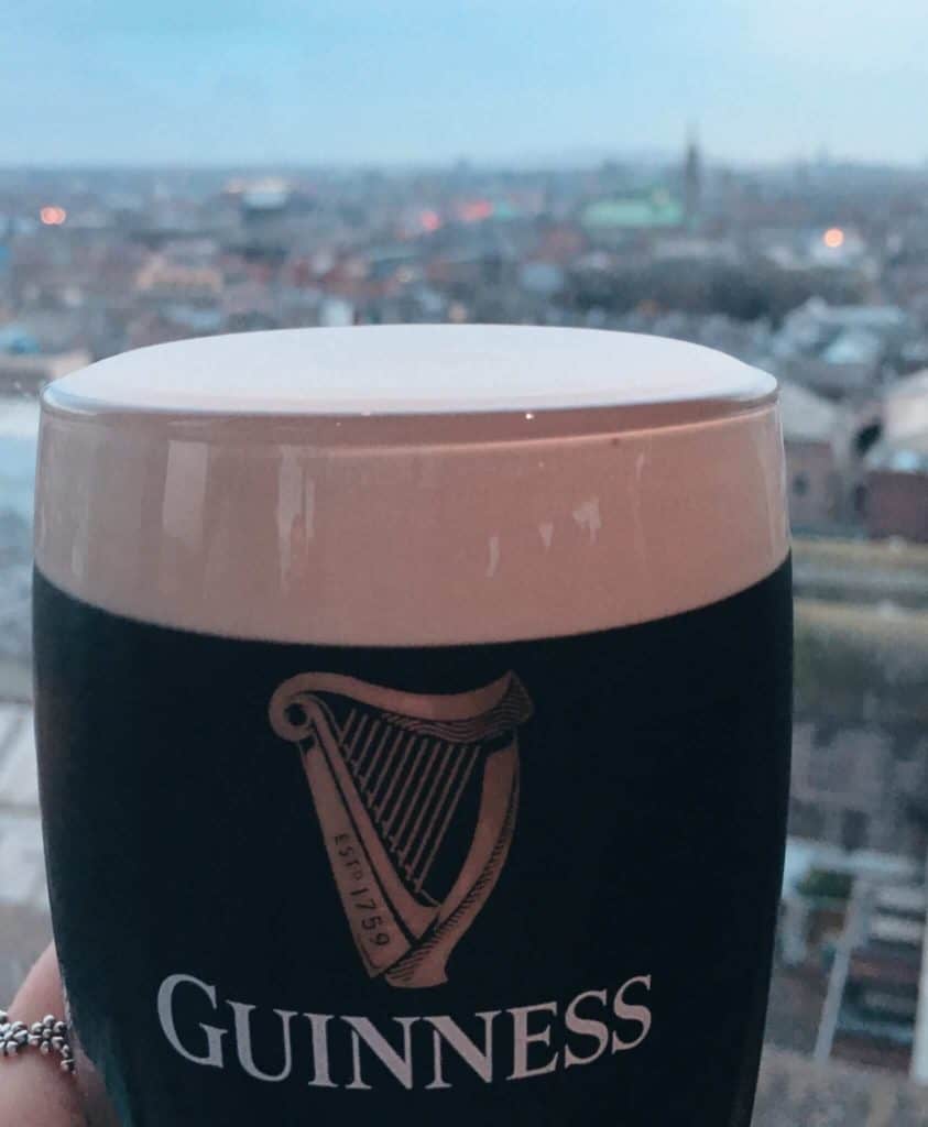 Pint at Guinness Storehouse Dublin
