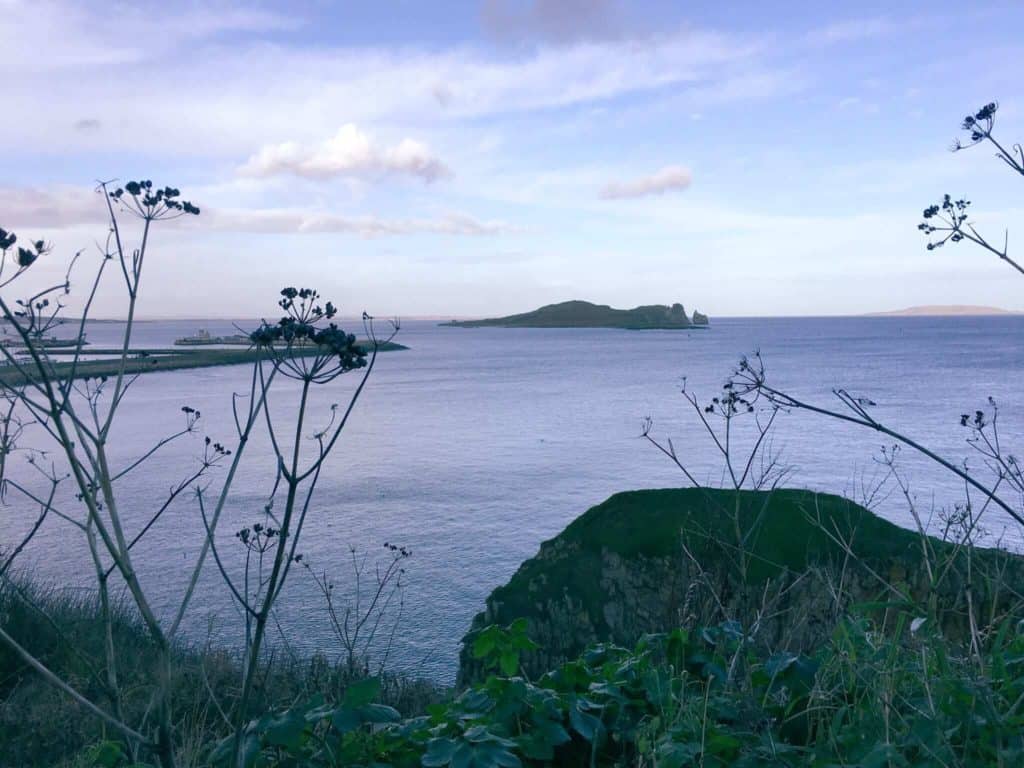 Ocean view from Howth Cliff Walk Dublin