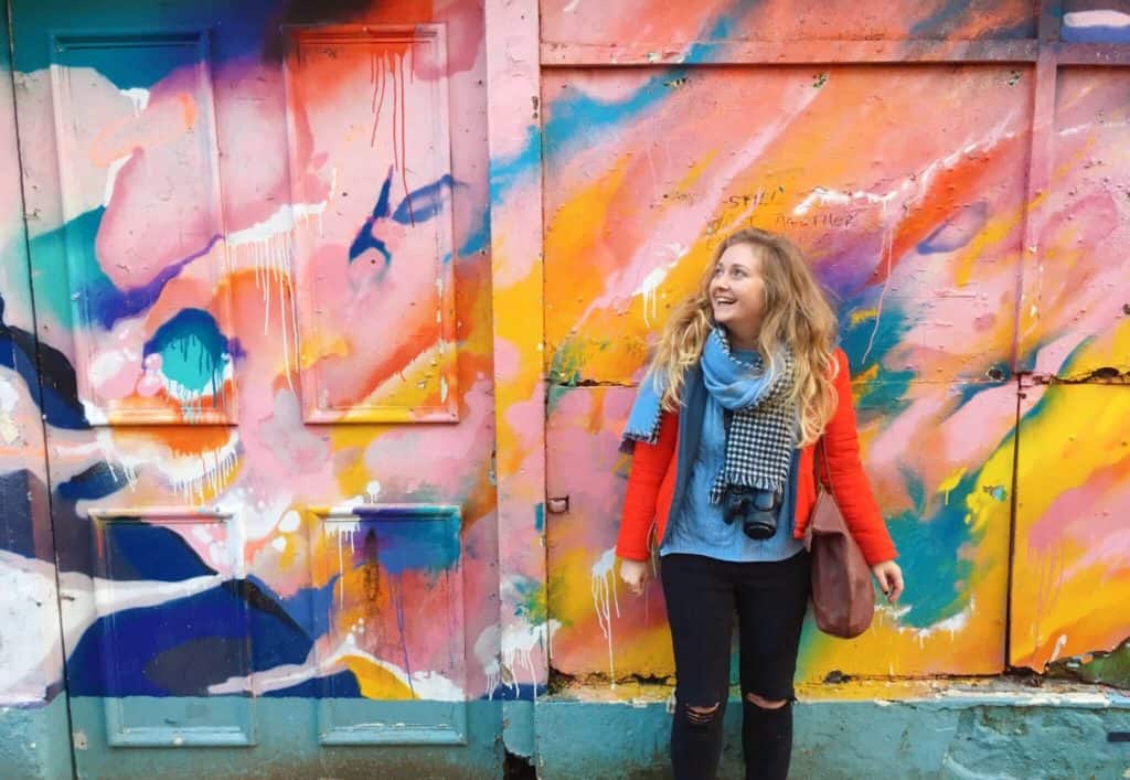 Multicoloured wall Galway Ireland 