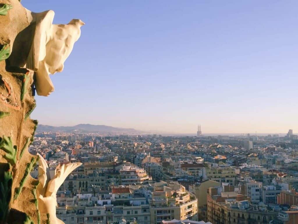 View of Barcelona from Sagrada Familia 